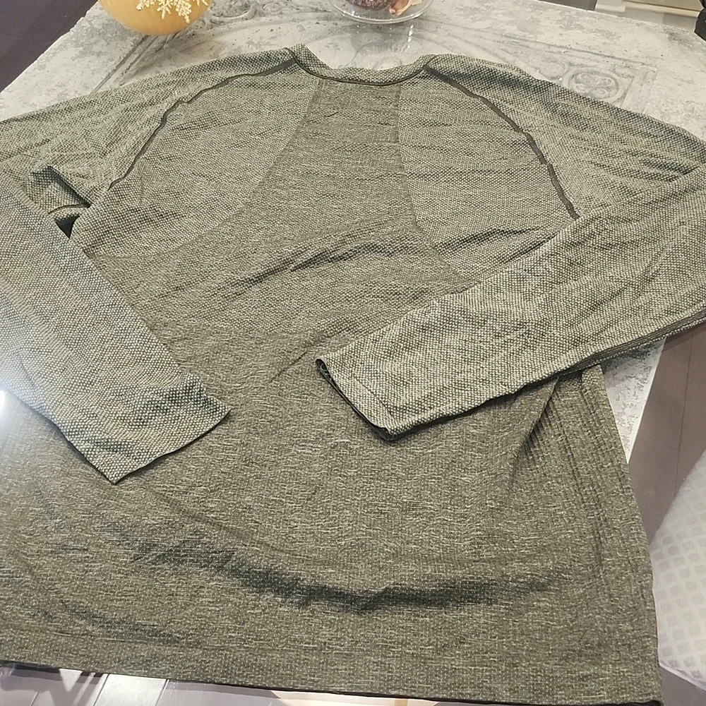 Metal Vent Tech Long-Sleeve Shirt Green Twill Slim Fit Large New - Picture 8 of 9